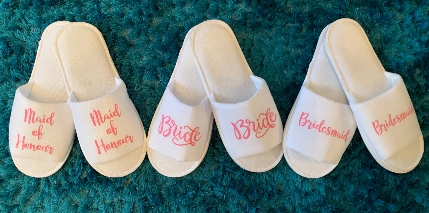 Personalised Spa Style Slippers