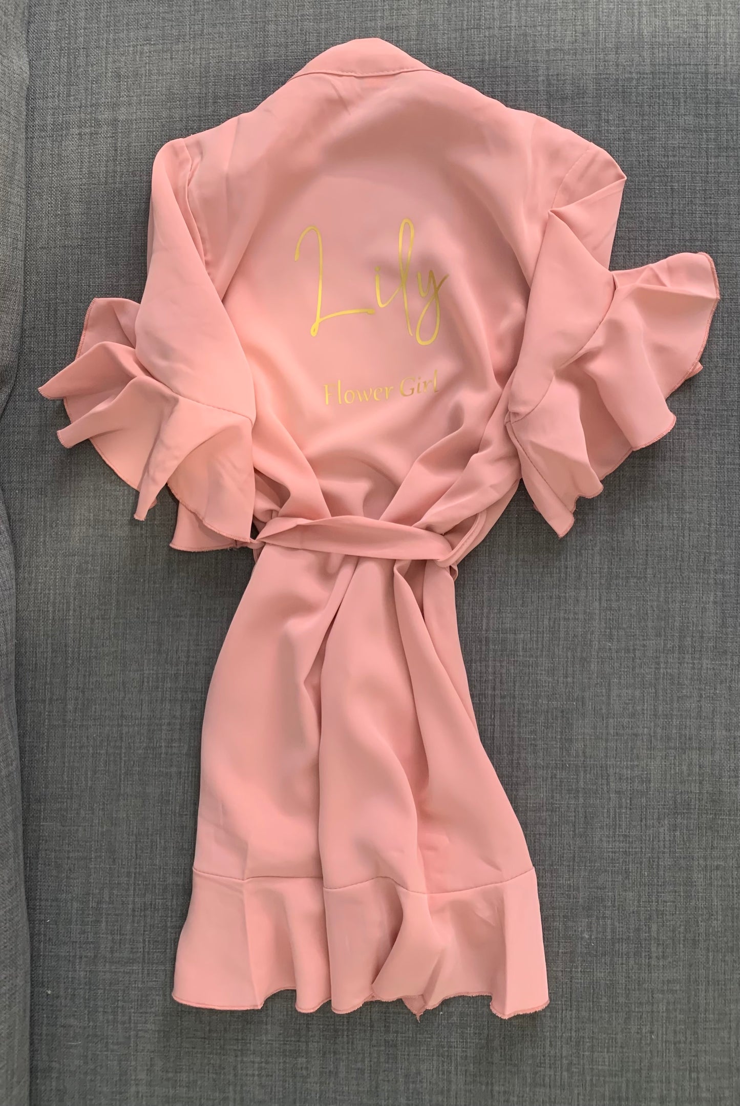 Personalised Children's Ruffle Robe