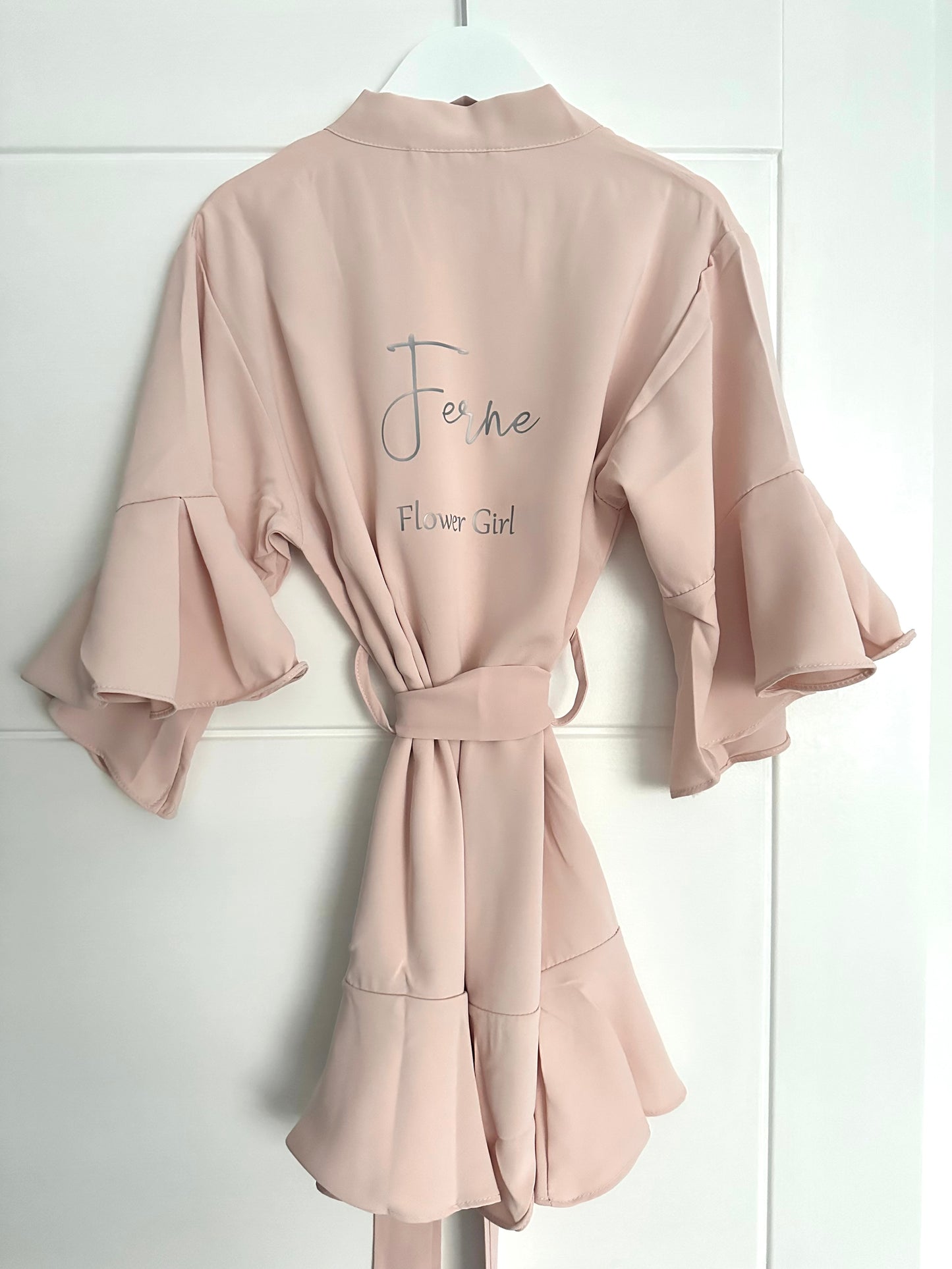 Personalised Bridal Ruffled Robe