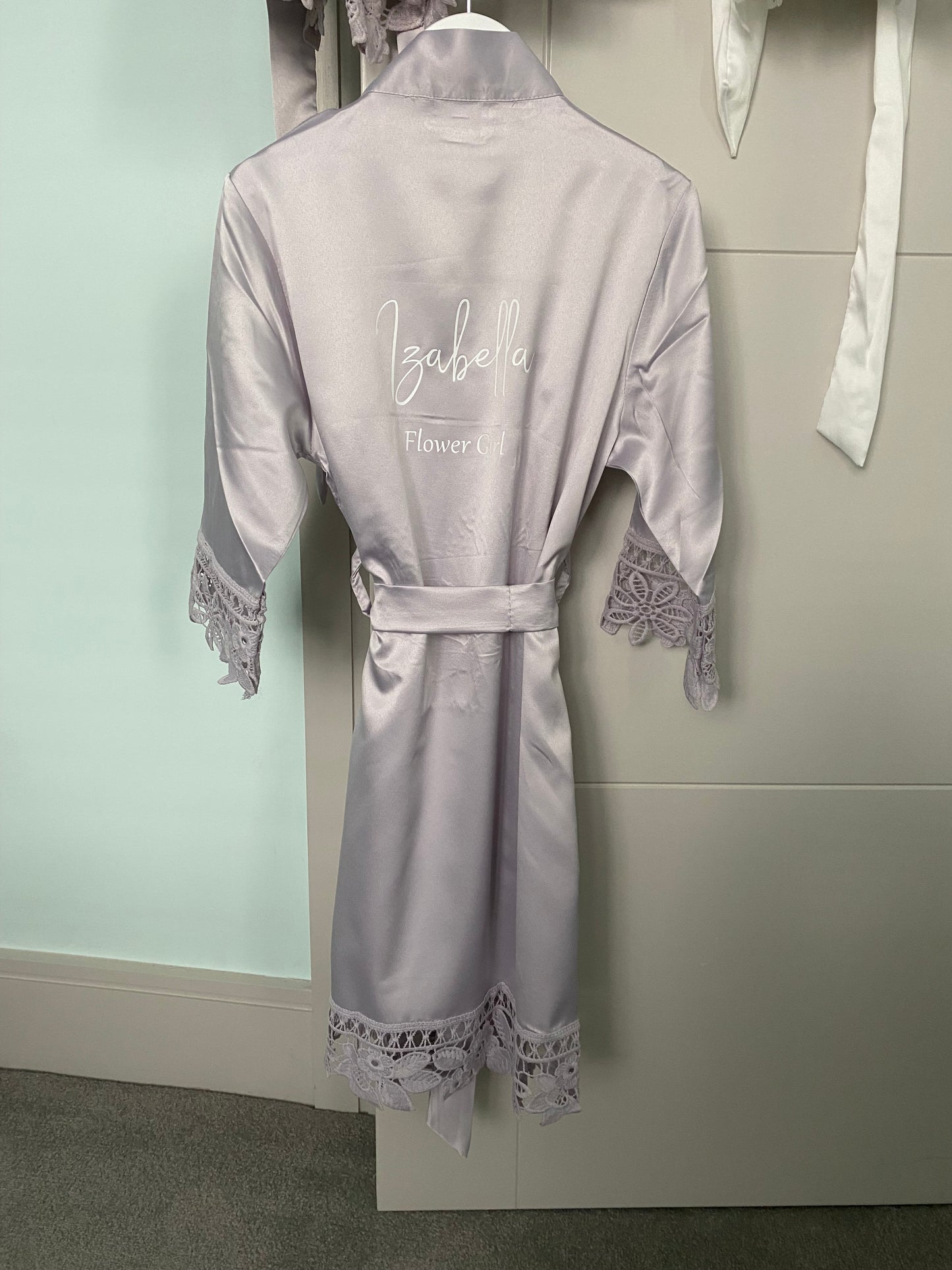 Personalised Children's Lace Robe