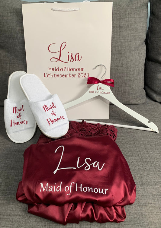 Premium Bridal Party 'Lace Robe' Gift Package