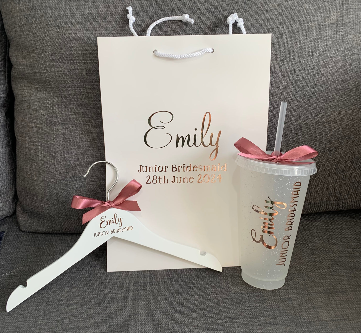 Personalised Flower Girl 'Ruffle Robe' Gift Package