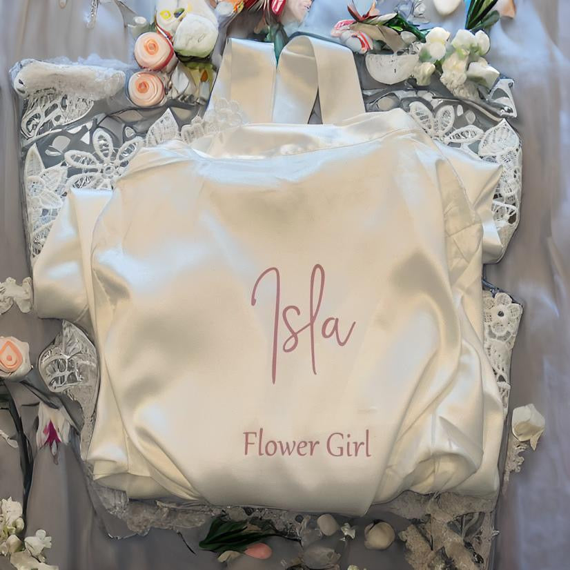 Personalised Children's Lace Robe