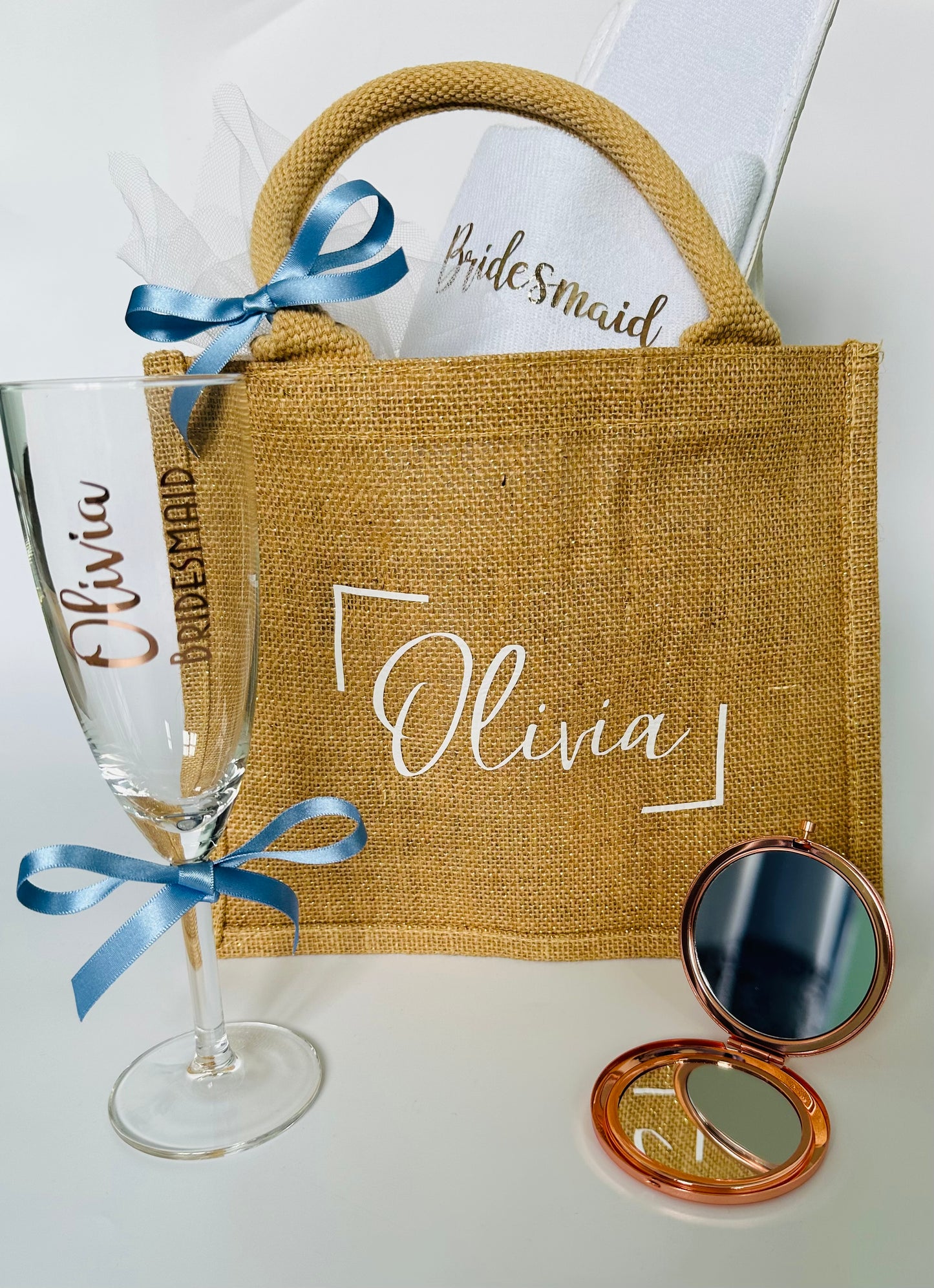 Personalised Mini Jute Bag