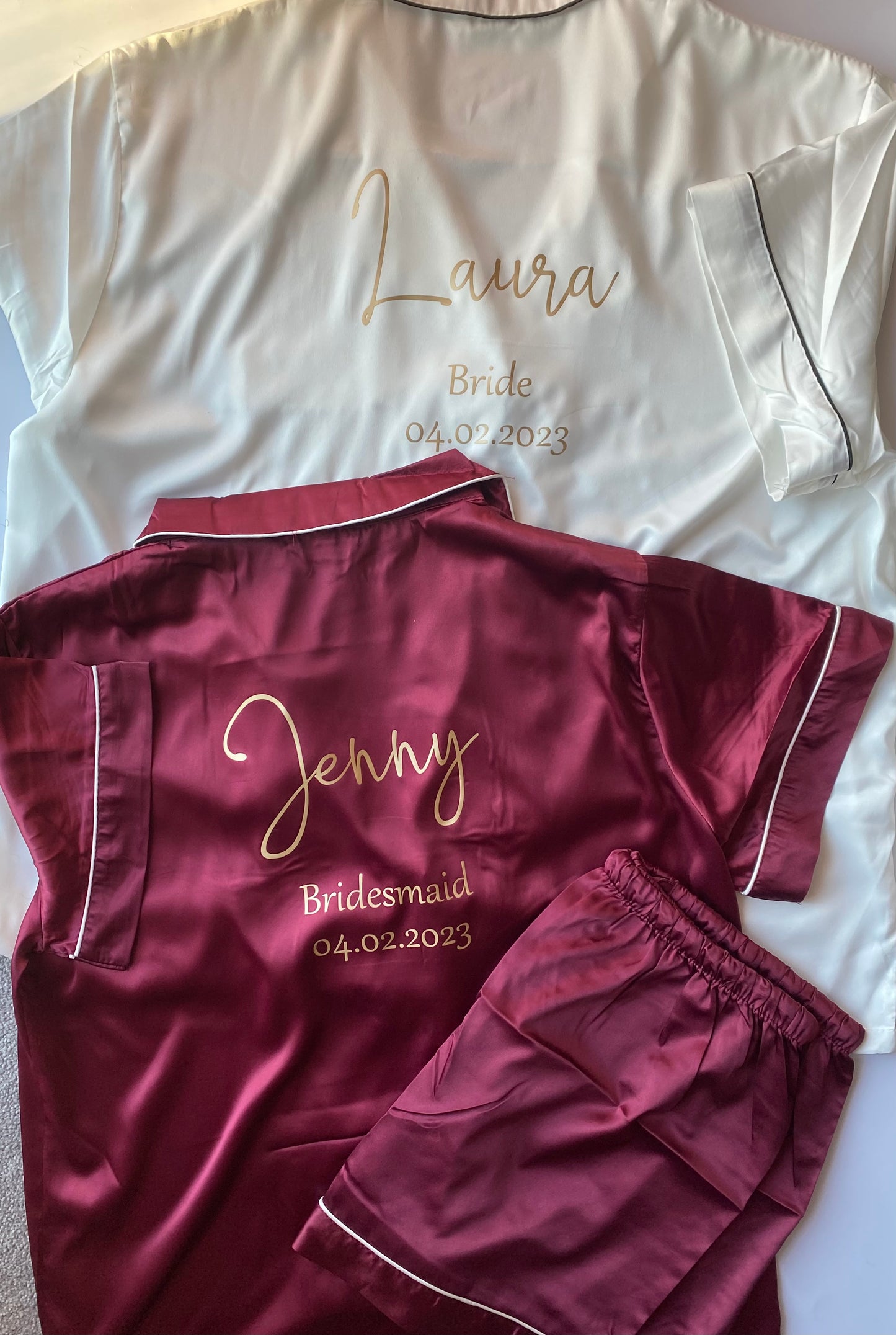 Personalised Satin Pyjamas