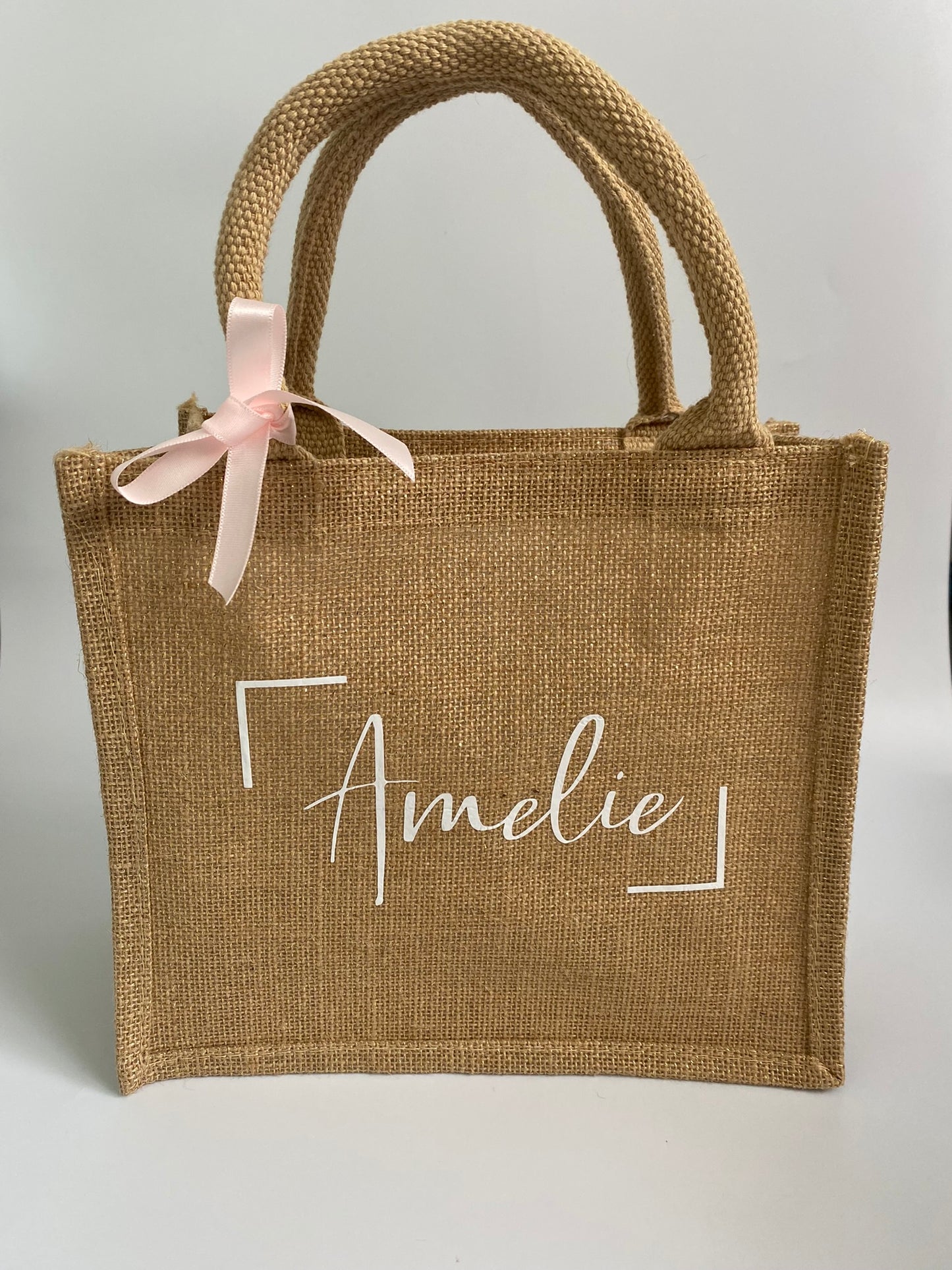 Personalised Mini Jute Bag