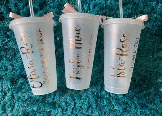 Personalised Glitter Cold Cup