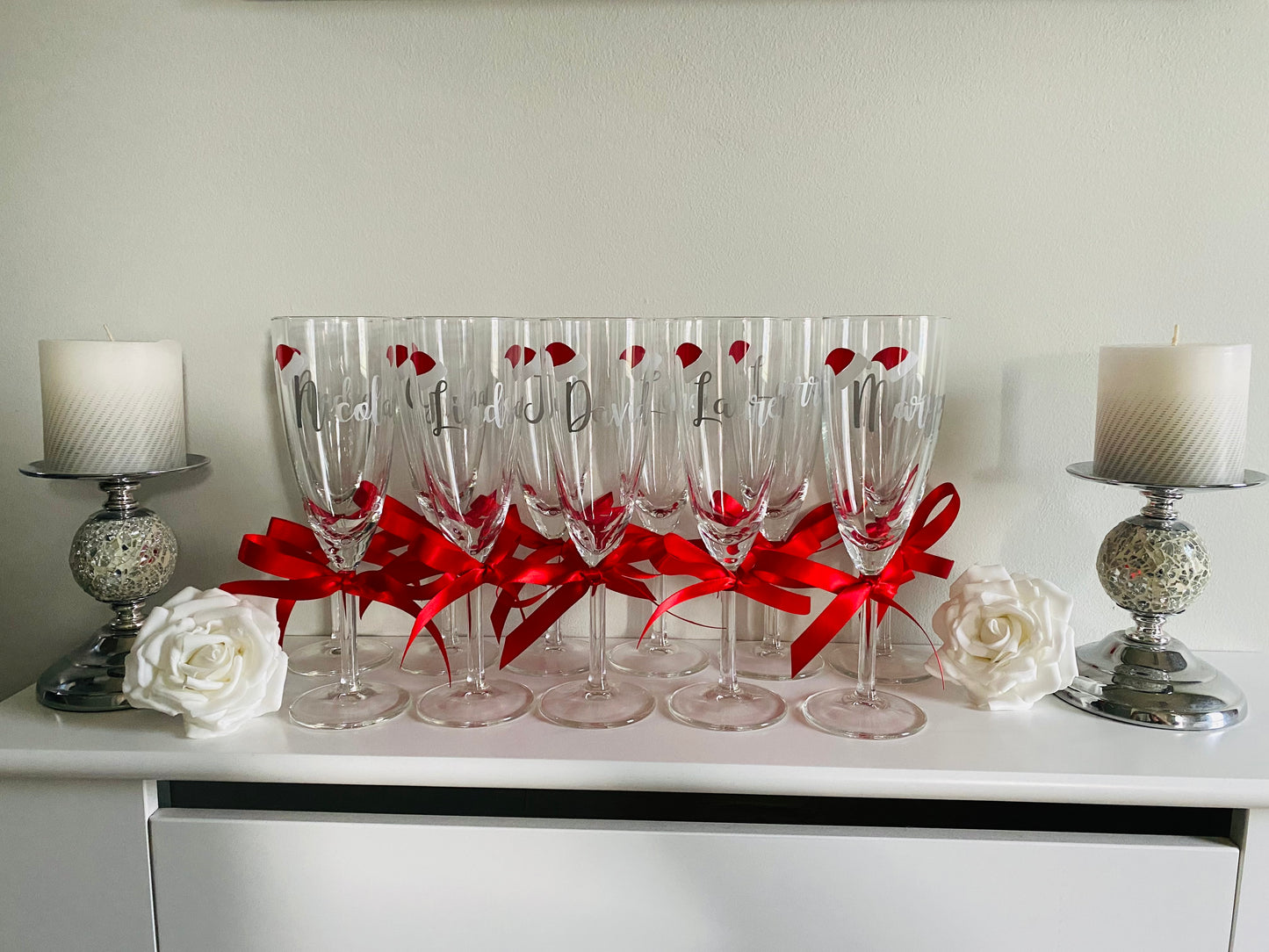 Christmas Personalised Prosecco Glass