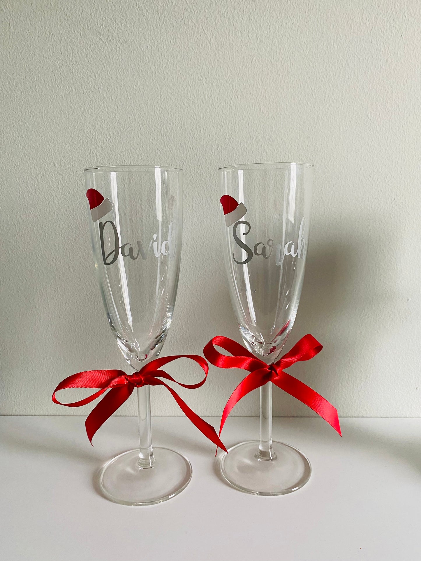 Christmas Personalised Prosecco Glass