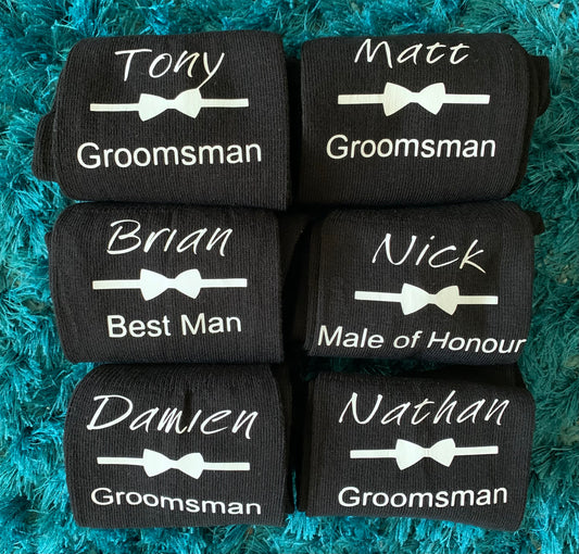 Personalised Groomsman Socks