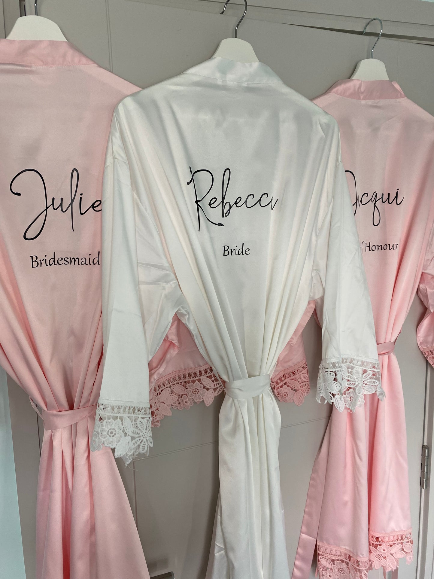 Personalised Bridal Lace Robe