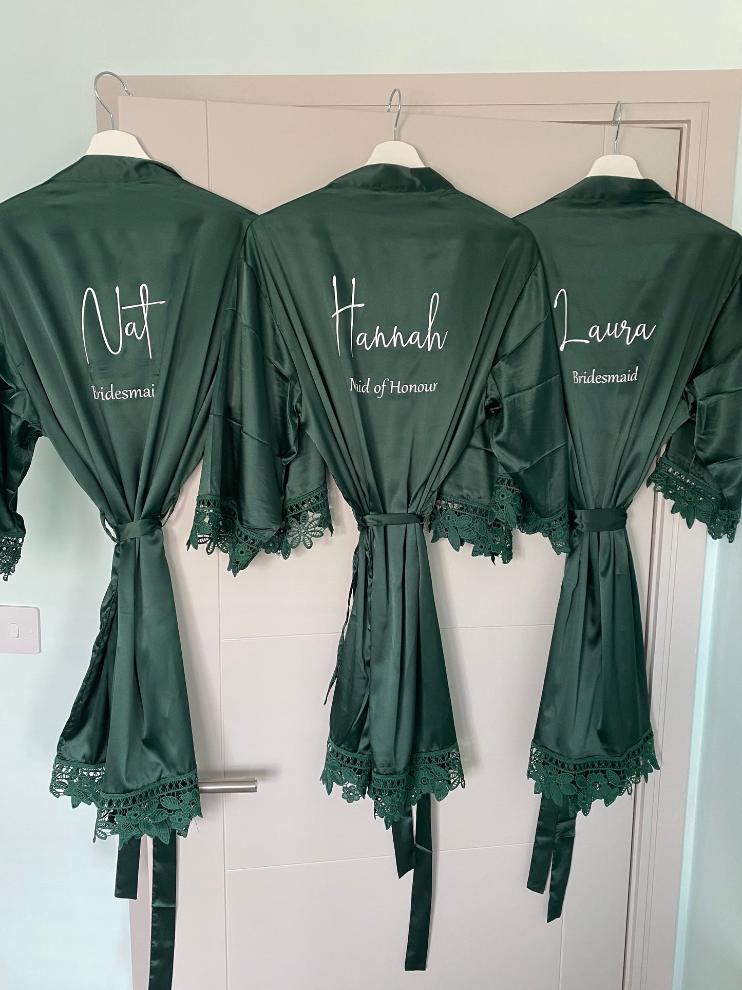 Personalised Bridal Lace Robe