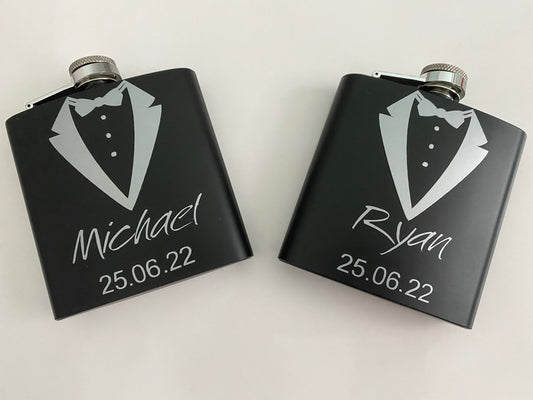 Personalised Groomsman Hip Flask