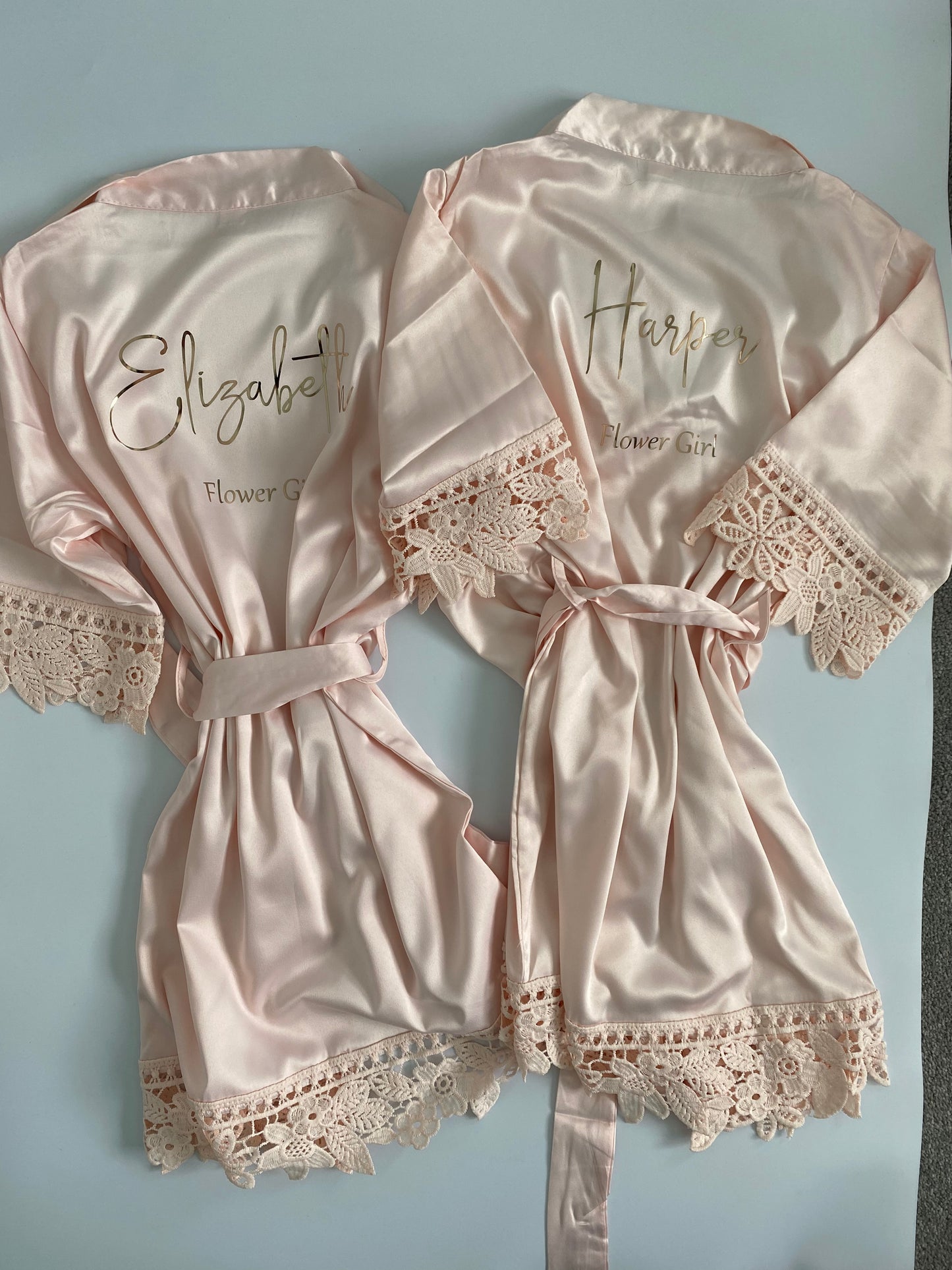 Personalised Flower Girl 'Lace Robe' Gift Package