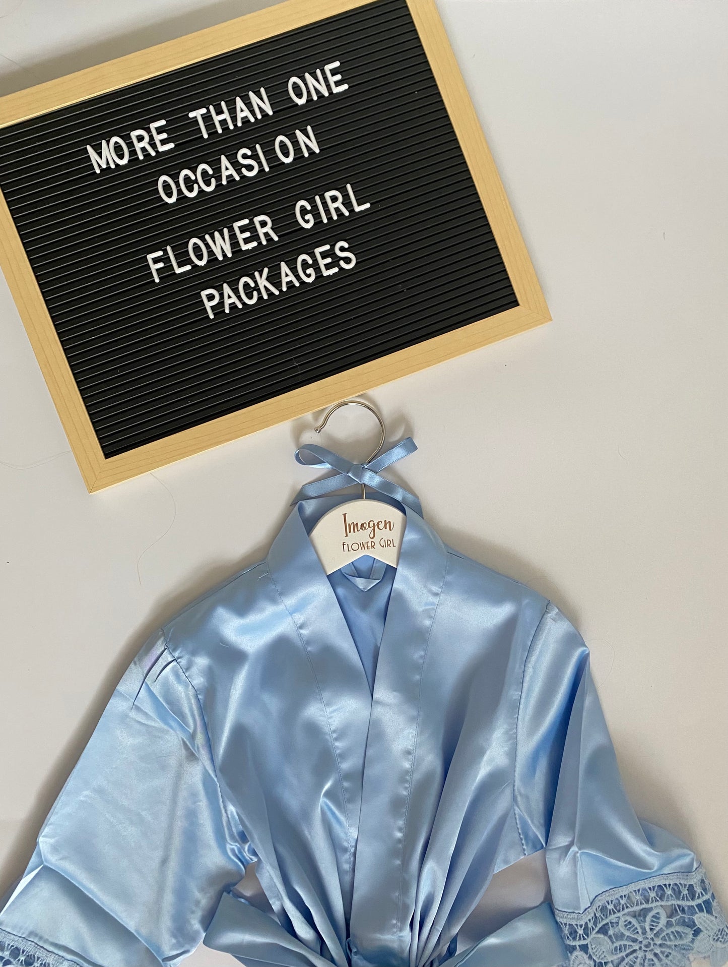 Personalised Flower Girl 'Lace Robe' Gift Package