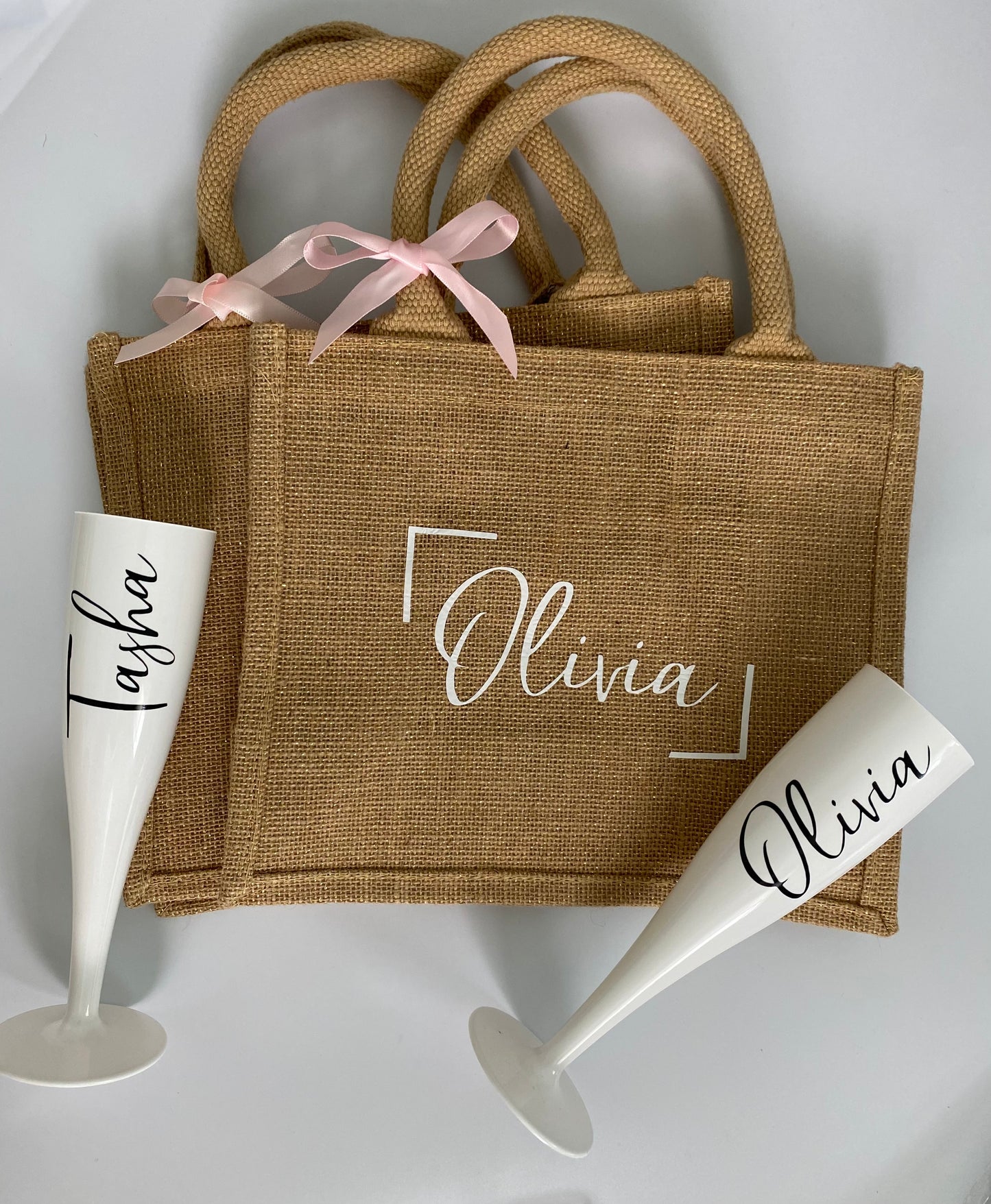 Personalised Mini Jute Bag