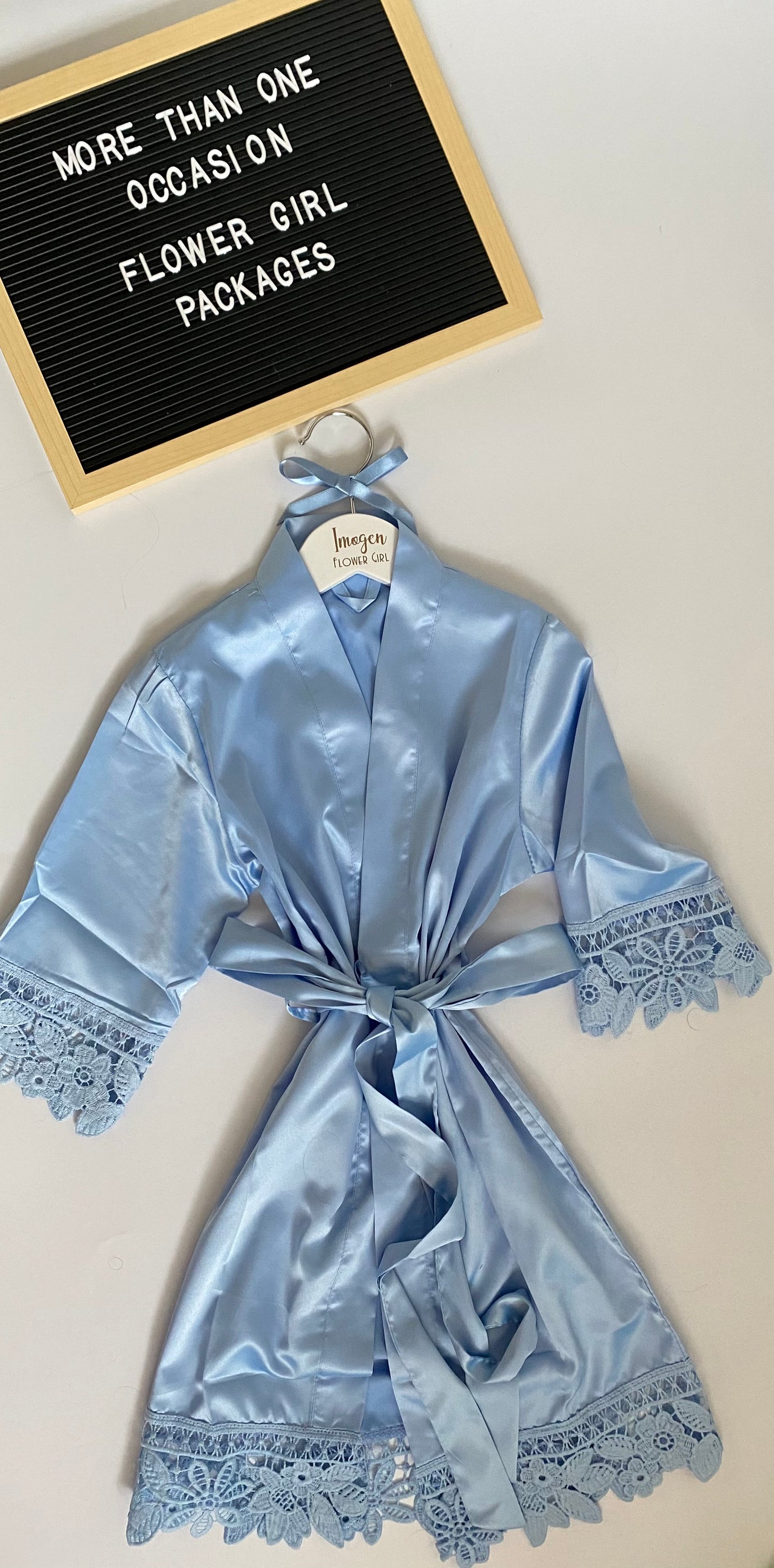 Personalised Flower Girl 'Lace Robe' Gift Package