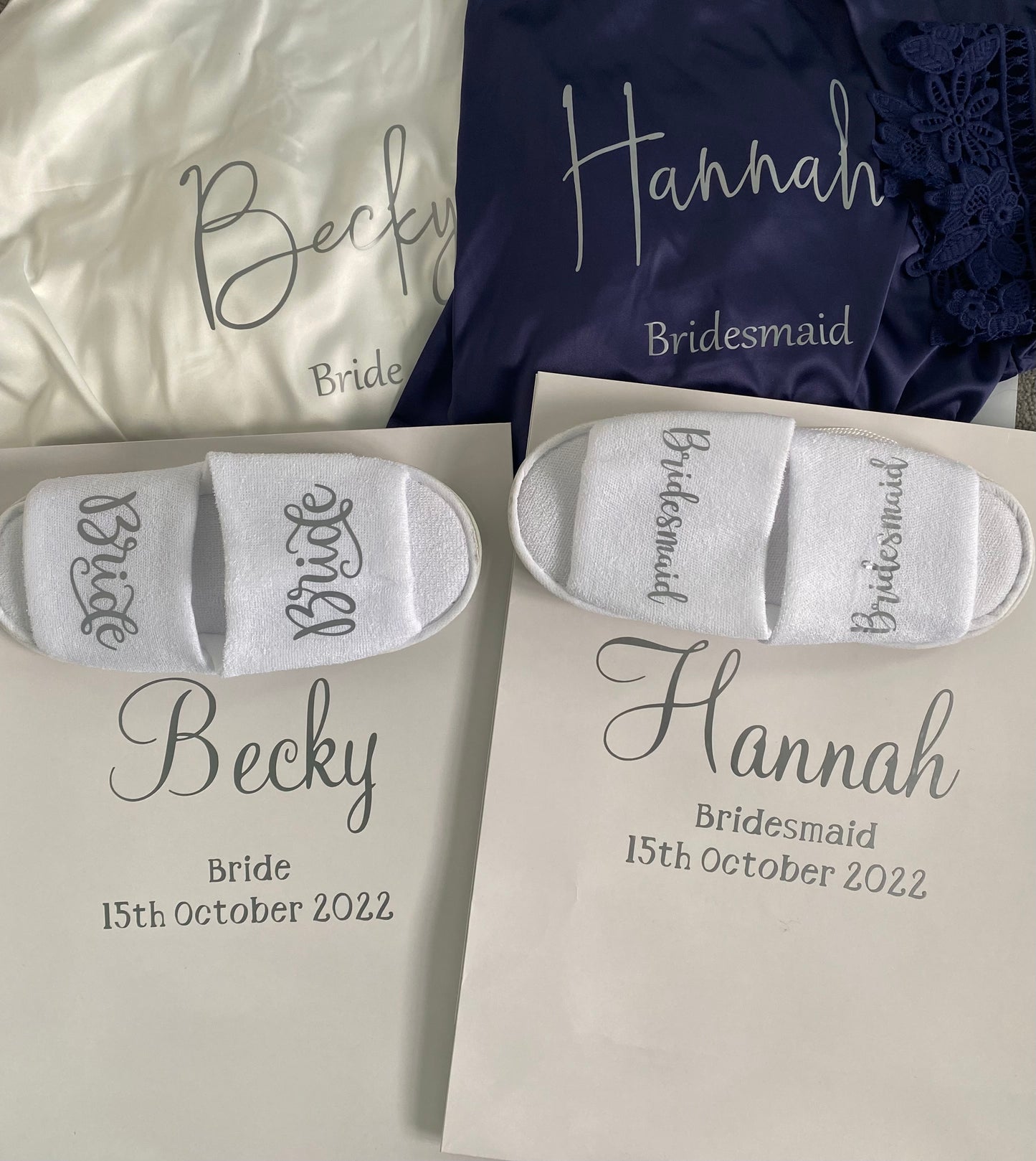 Essential Bridal Party 'Lace Robe' Gift Package