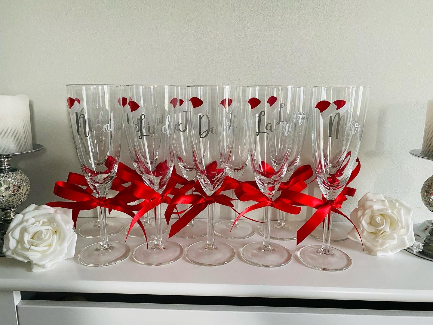 Christmas Personalised Prosecco Glass