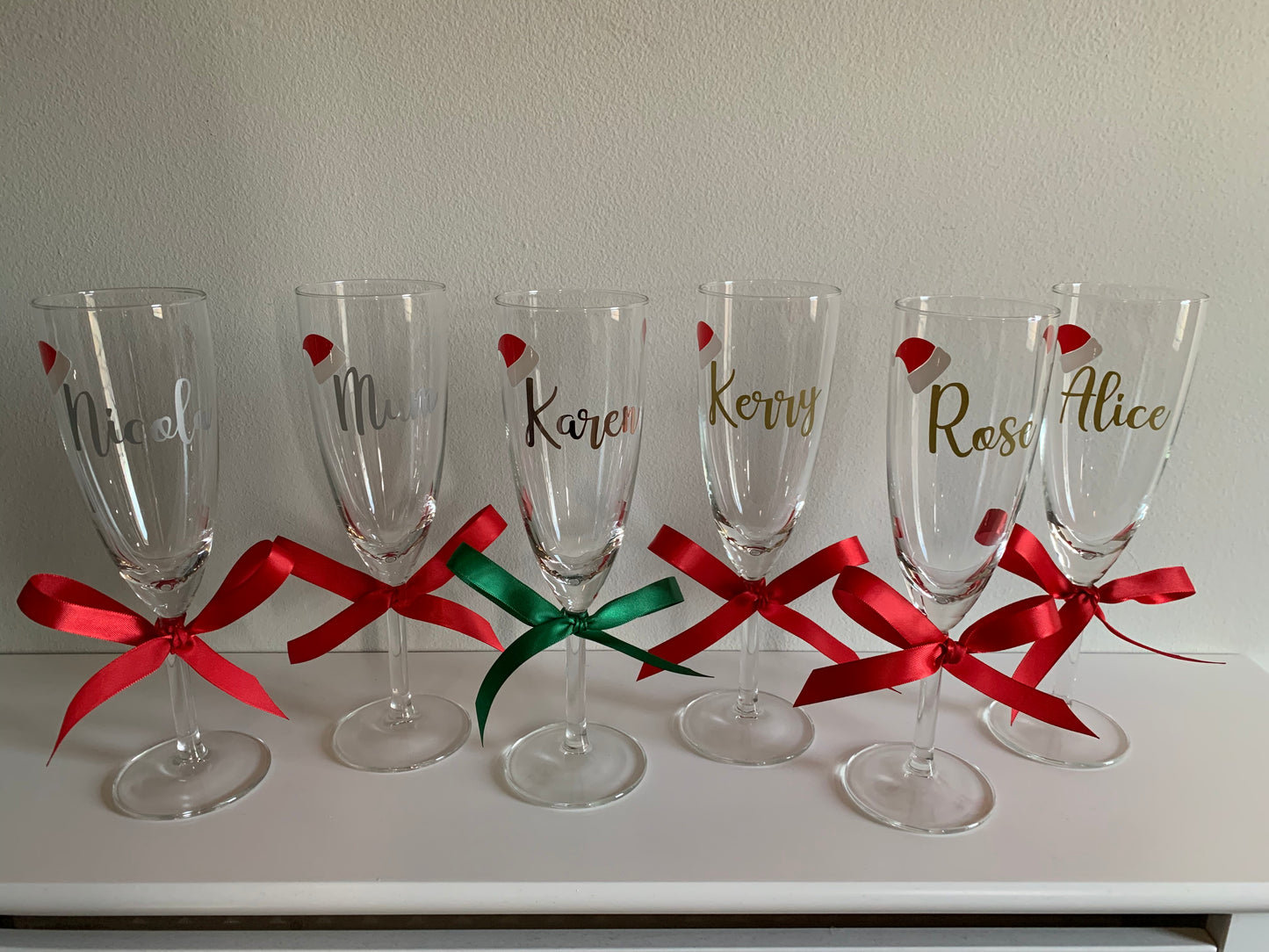 Christmas Personalised Prosecco Glass