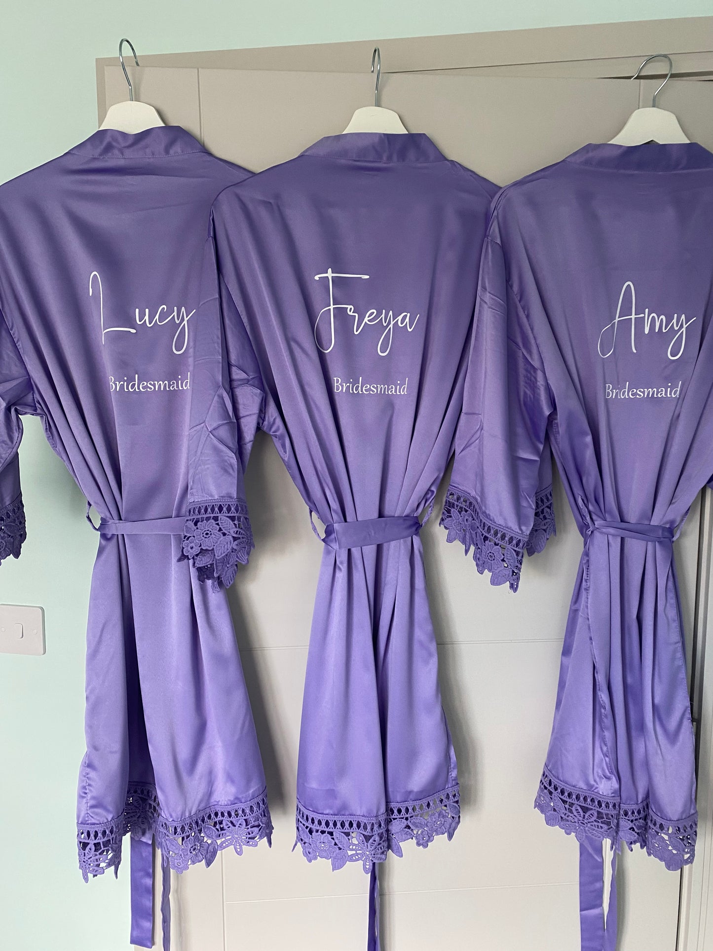 Personalised Bridal Lace Robe