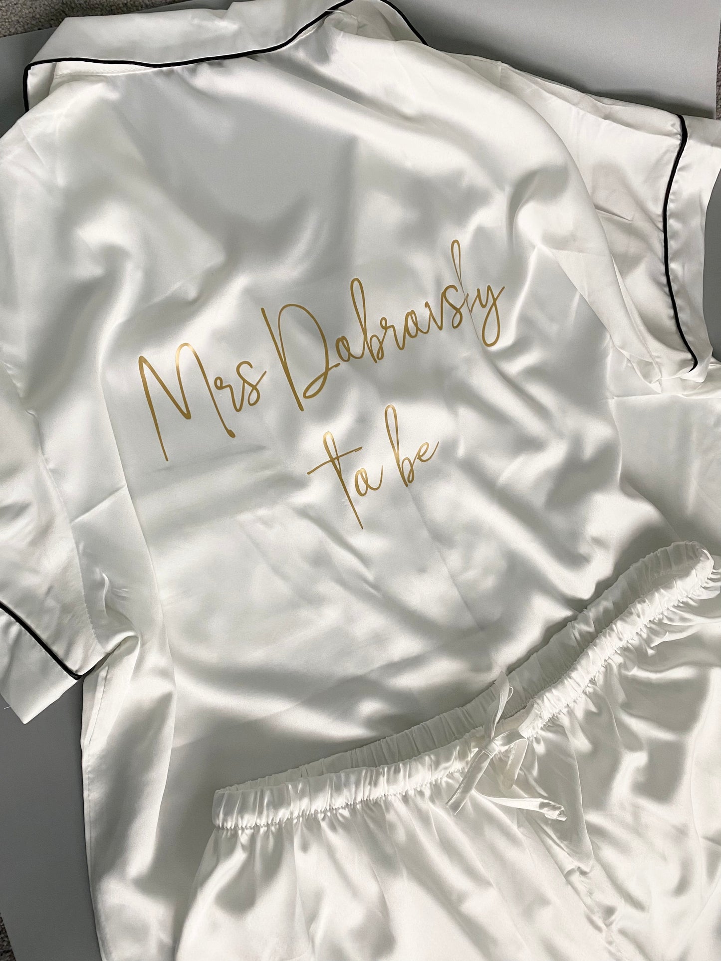 Personalised Satin Pyjamas