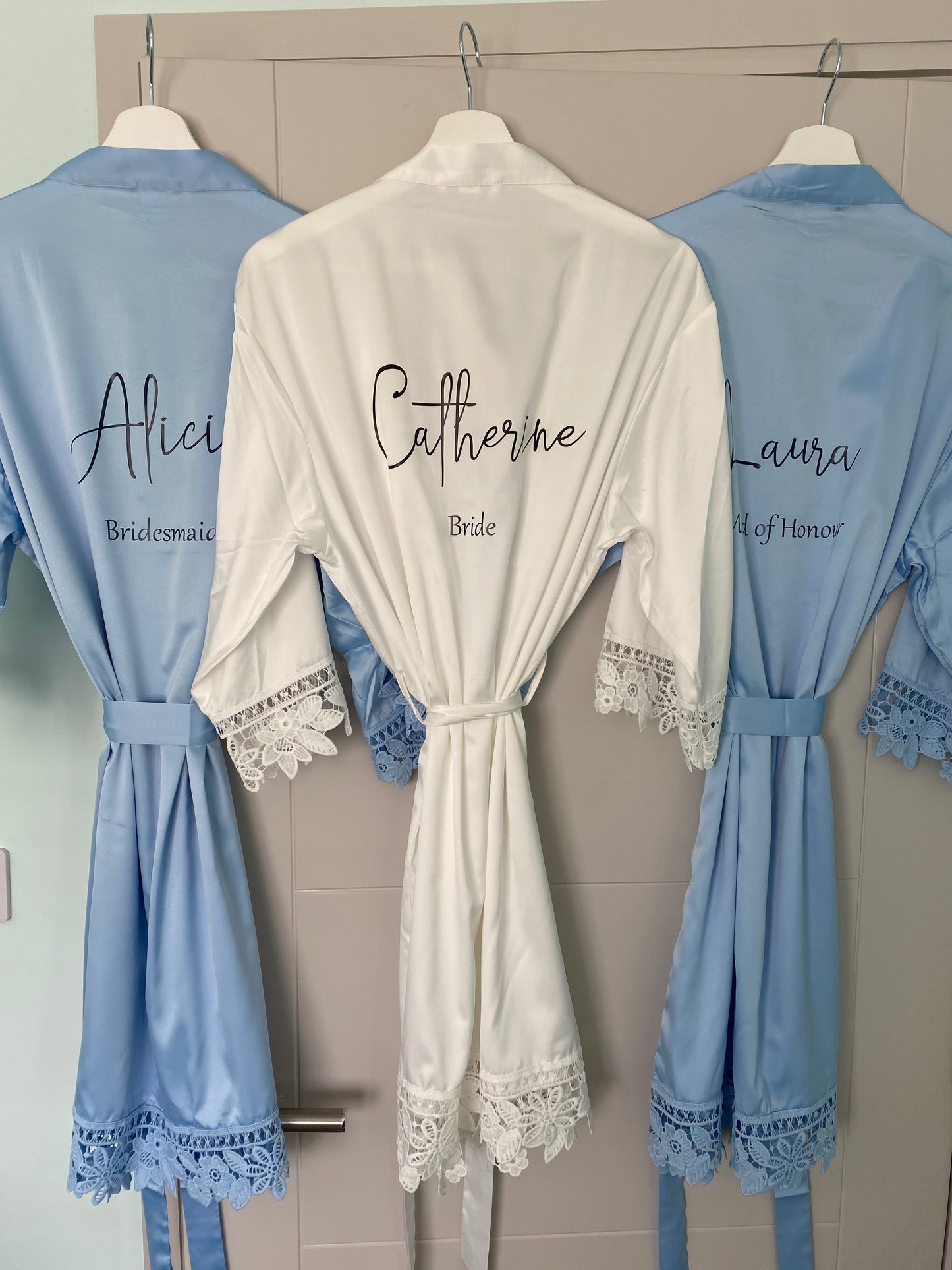 Personalised Bridal Lace Robe