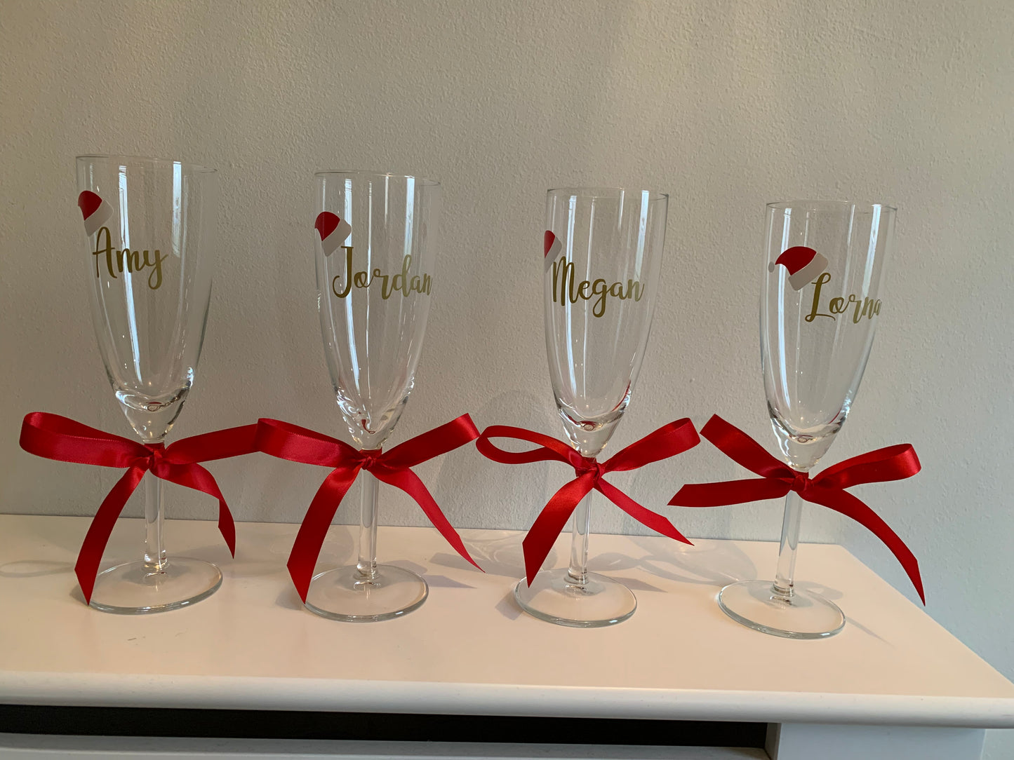 Christmas Personalised Prosecco Glass